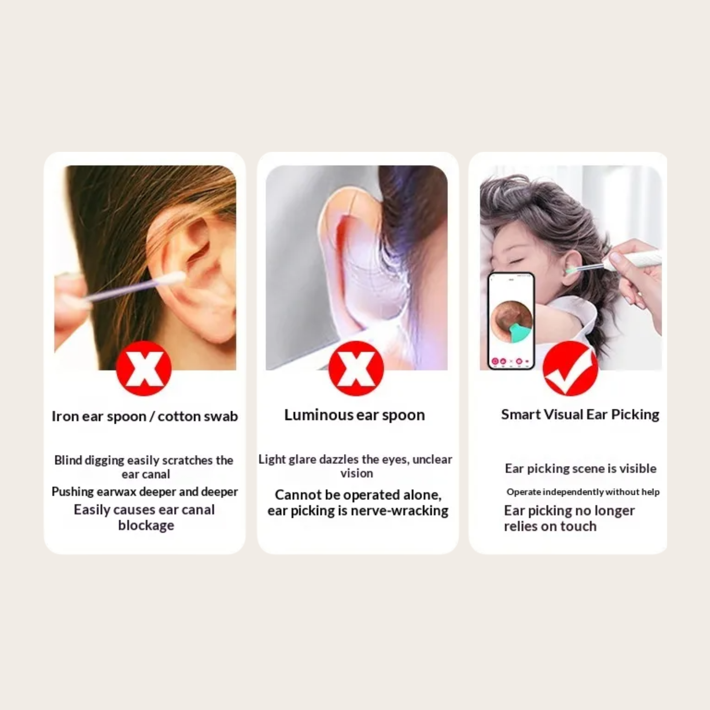 Smart Visual Ear Scoop